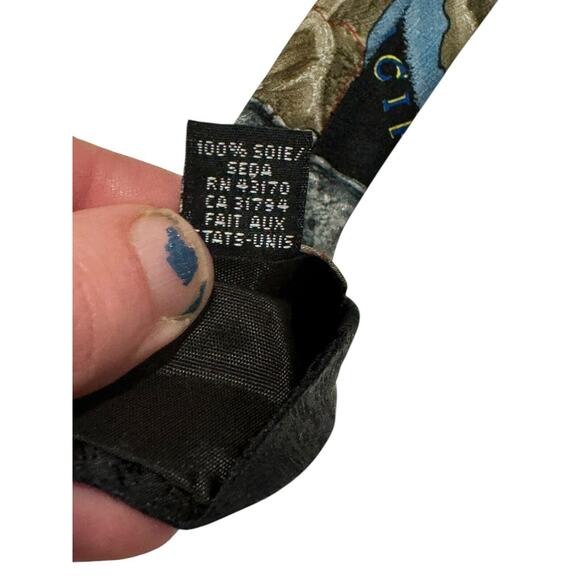 Endangered Species Baja Coast California Joshua Tree Park Vintage Necktie Silk - Picture 7 of 7